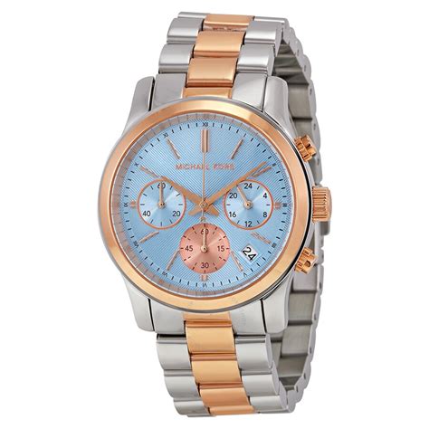 michael kors two tone watches|michael kors runway chronograph.